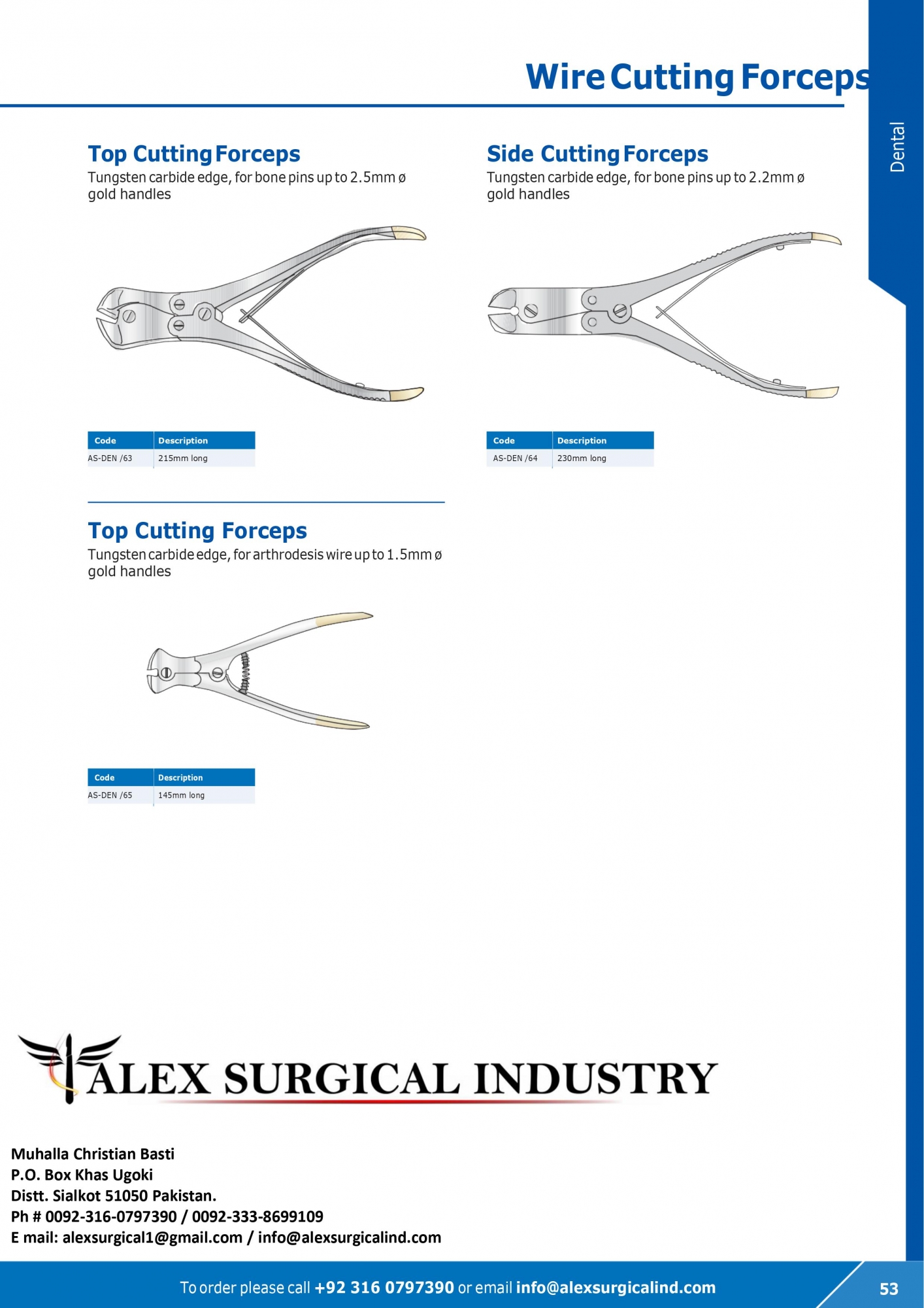 Wire Cutting Forceps